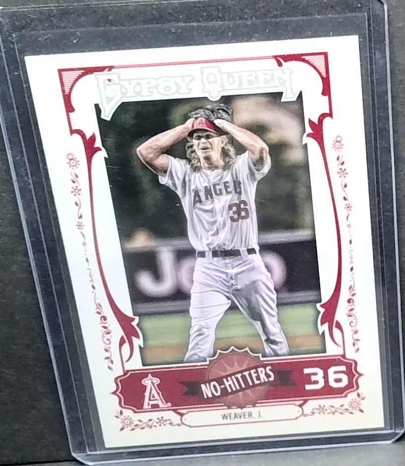 2013 Topps Gypsy Queen No Hitters #NH-JW Jered Weaver: Most cards are mint unless otherwise noted. Many other cards available. Items being added daily to our sale. Please keep checking back often for more recent arrivals.