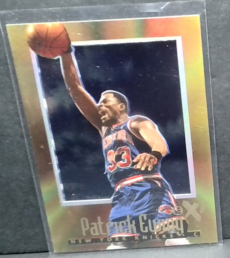 1996-97 Skybox E-X2000 Patrick Ewing #46 New York Knicks NBA Basketball Card HOF (1 of 2)