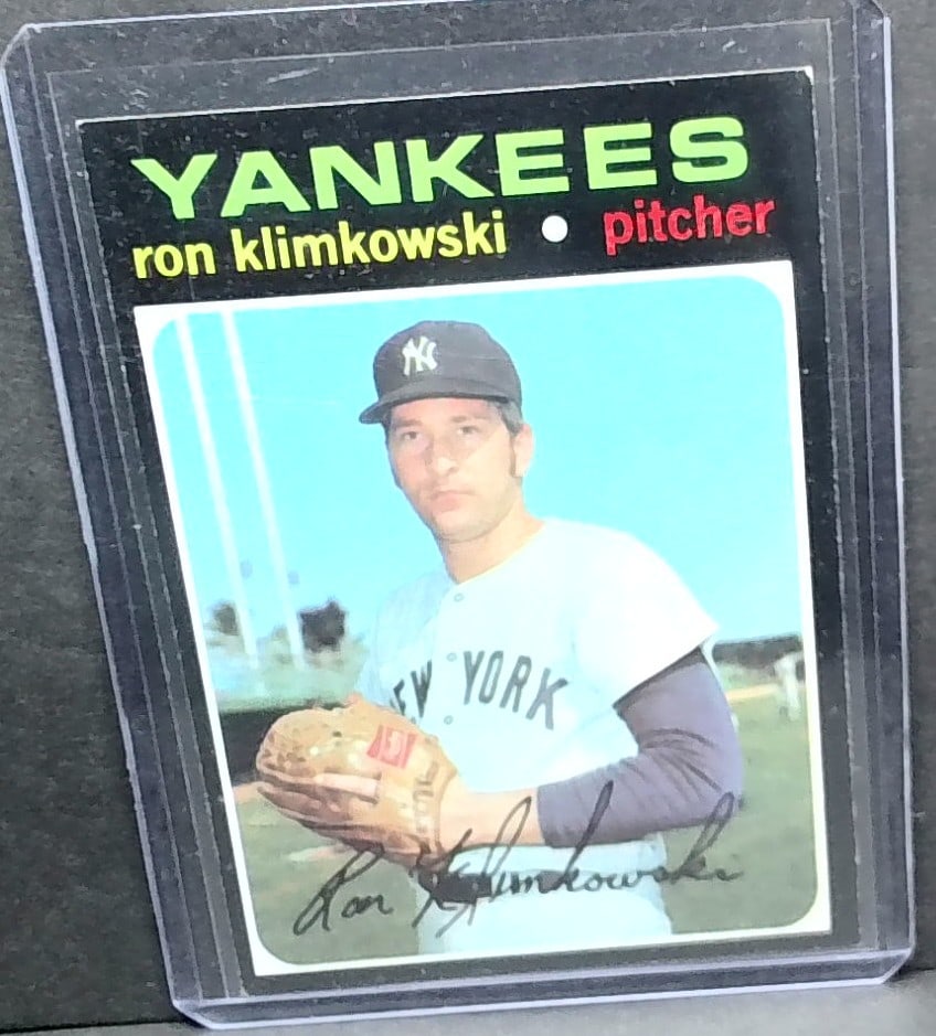 1971 Topps Ron Klimkowski New York Yankees #28 (1 of 2)