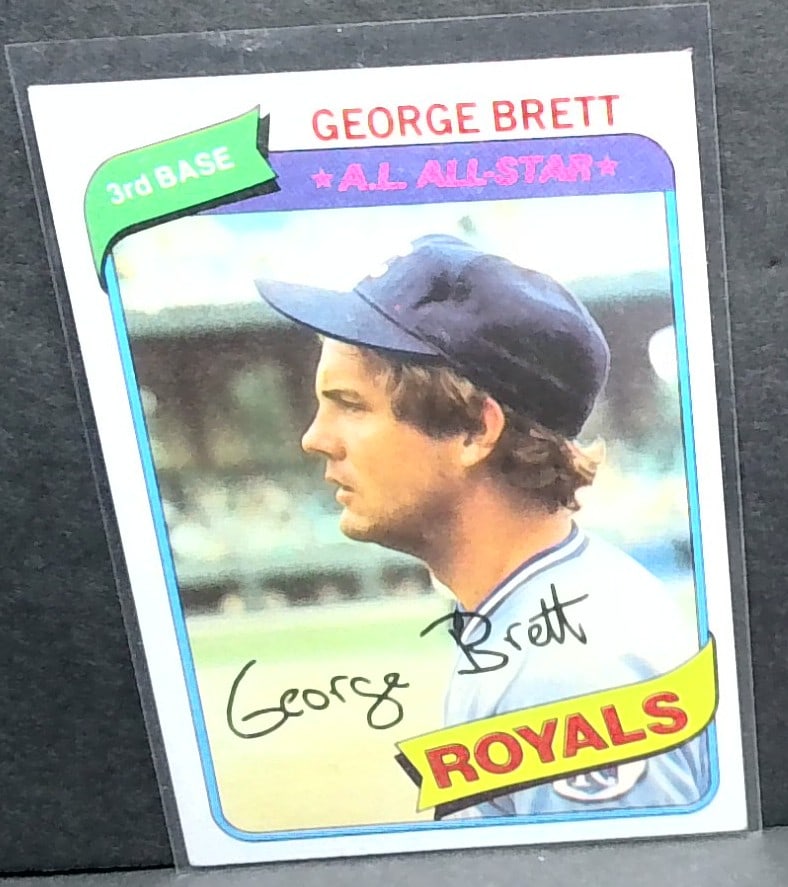 1980 GEORGE BRETT - Topps "AL ALL-STAR" Baseball Card # 450 - KANSAS CITY ROYALS (1 of 2)