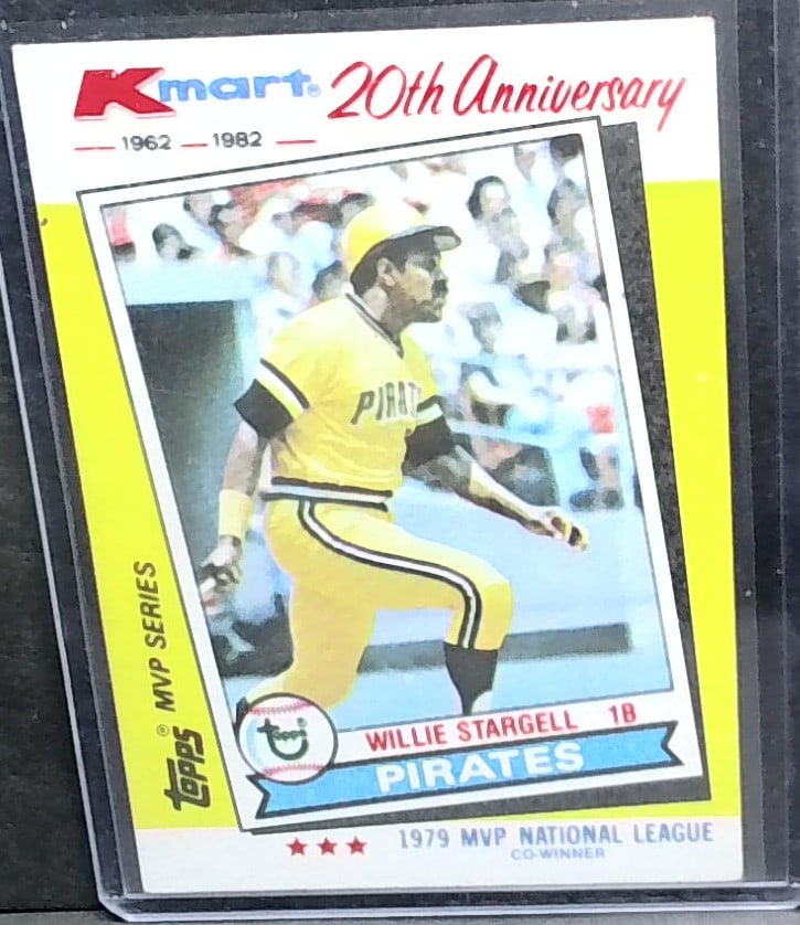 Willie Stargell ~ Kmart 1962-1982 20th Anniversary Baseball ~ Pirates 1979 MVP: Most cards are mint unless otherwise noted. Many other cards available. Items being added daily to our sale. Please keep checking back often for more recent arrivals.