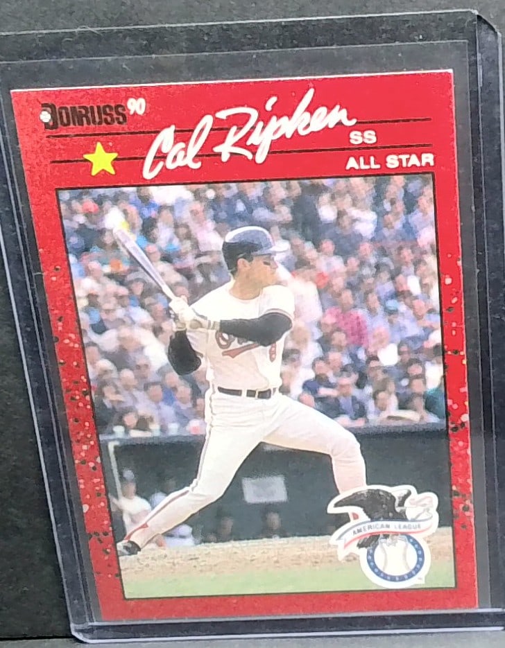 lot of 5 cards, 1990 Donruss Cal Ripken, Wade Boggs, Bo Jackson, and 2 Mark McGuire (1 of 10)