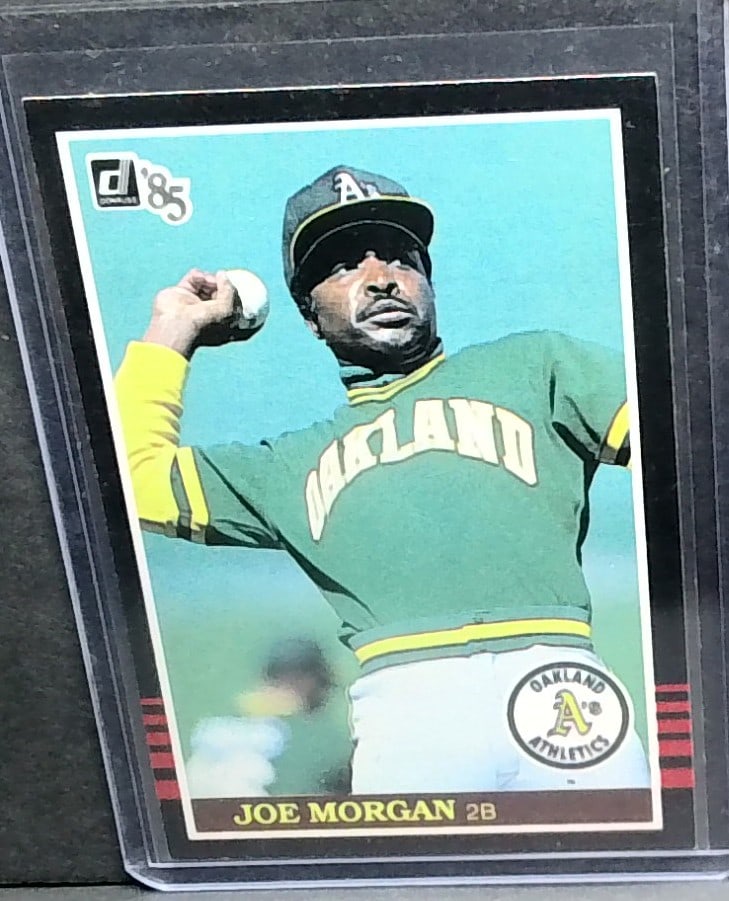Joe Morgan #584 Oakland Athletics 1985 Donruss Baseball Card (1 of 2)