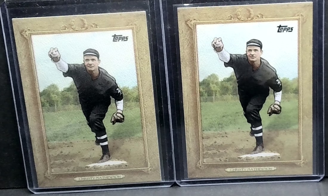 2010 Topps Update #TR138 Christy Mathewson Turkey Red New York Giants lot of 2 cards (1 of 2)
