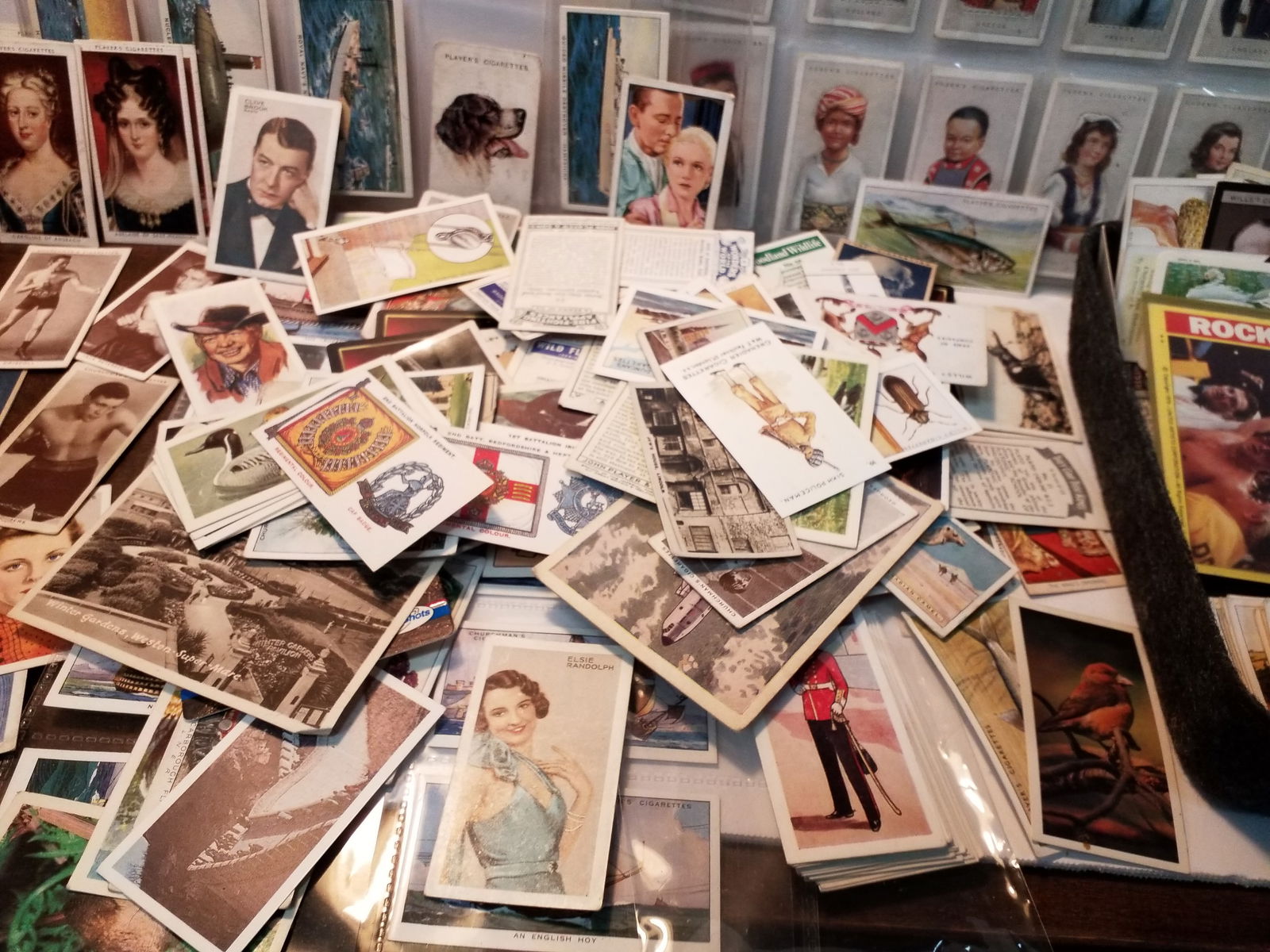 A very Large Lot of Early Tobacco and Trade Cards Boxing Cinema Miltary etc. Many 100s (1 of 16)