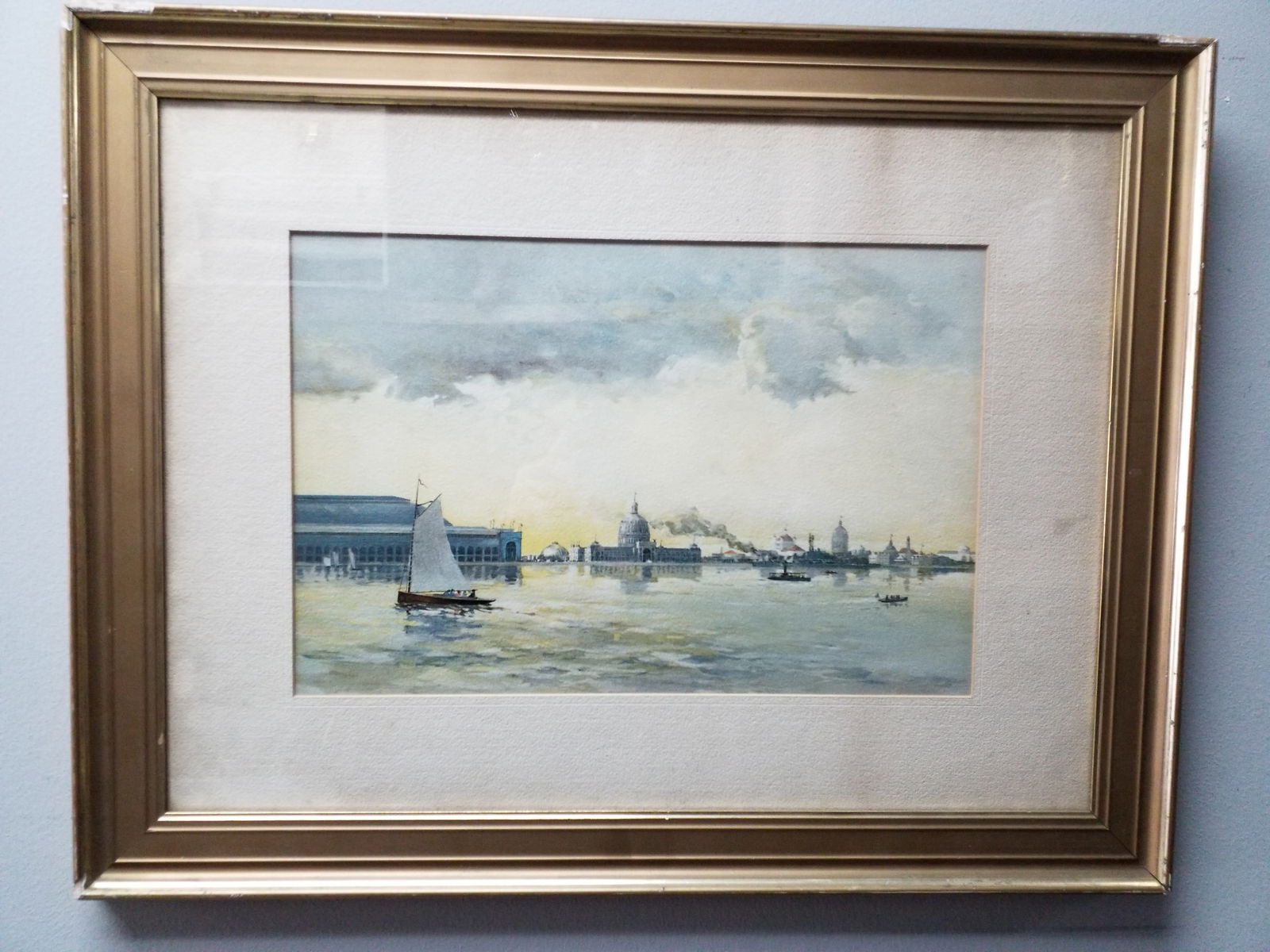 1893 Rare Framed Original Chicago World's Fair Signed Lithograph (1 of 3)