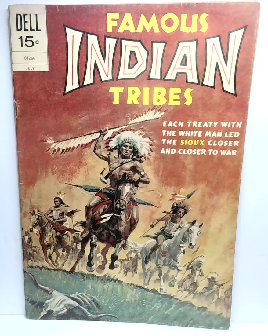 Famous Indian Tribes #2 1972 Dell Publishing Sioux Tribe VG-VG+ (1 of 2)