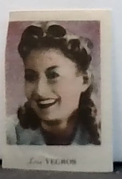 Early 1930s Lina Yegros Chocolate Cinema Film Strip Card Hand cut VG: A scarce Beautiful color hand cut film strip card card. VG, Please inspect pictures.