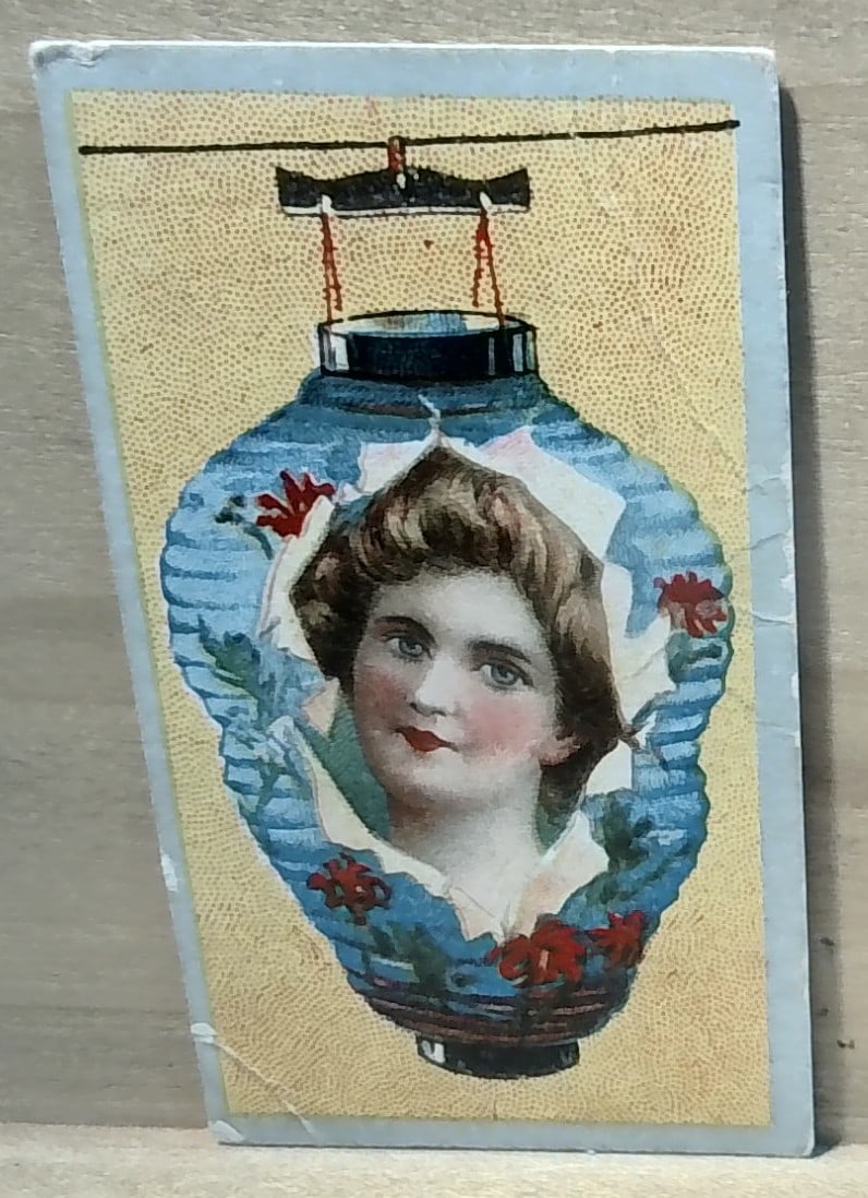 1900 British American japanese Actress Tobacco Cigarette card (1 of 2)