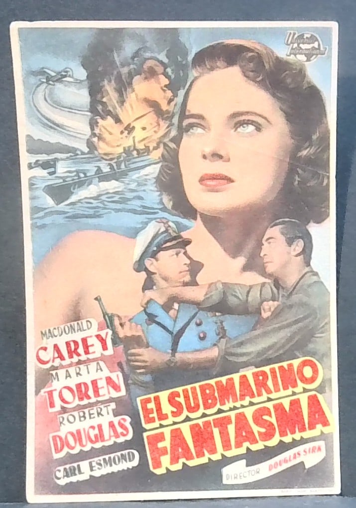 The Ghost Submarine Marta Toren MacDonald Carey 1953 ORIGINAL SPANISH MOVIE HERALD (1 of 2)