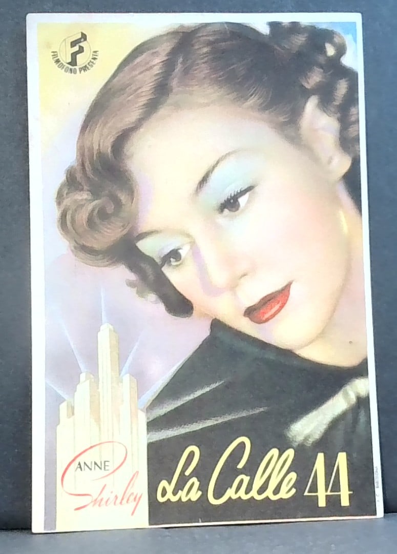 The Mayor of 44th Street Anne Shirley 1942 ORIGINAL SPANISH MOVIE HERALD (1 of 2)