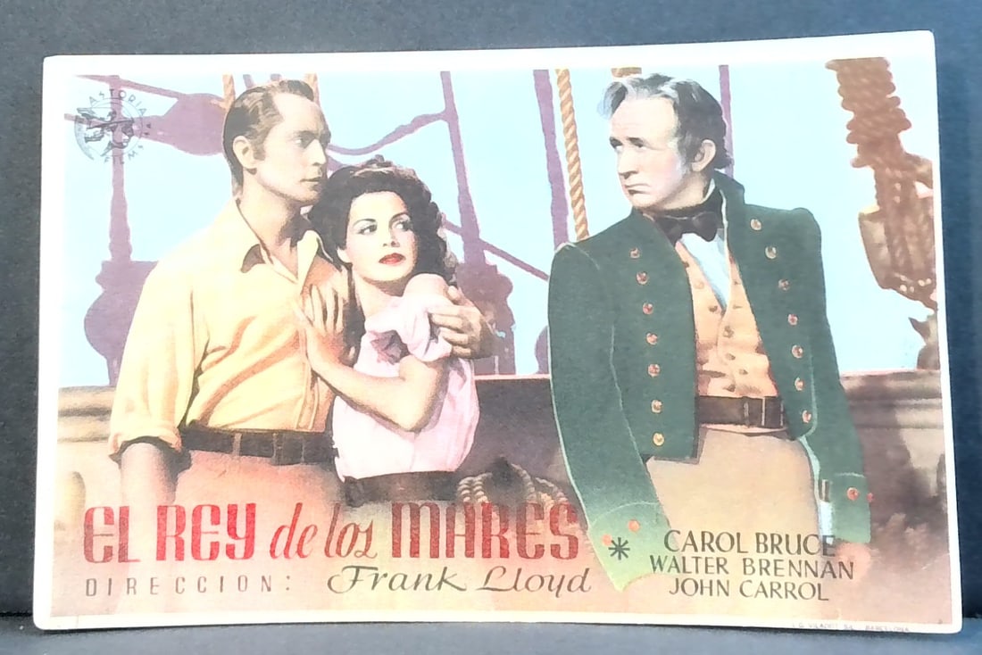 This Woman is Mine Carol Bruce Walter Brennan 1941 ORIGINAL SPANISH MOVIE HERALD: In Good Condition From the First release of this movie in Spain and other countries, Beautiful Artwork.Original Spanish Movie Herald- Please note that Spanish heralds, like U.S. heralds, were printed