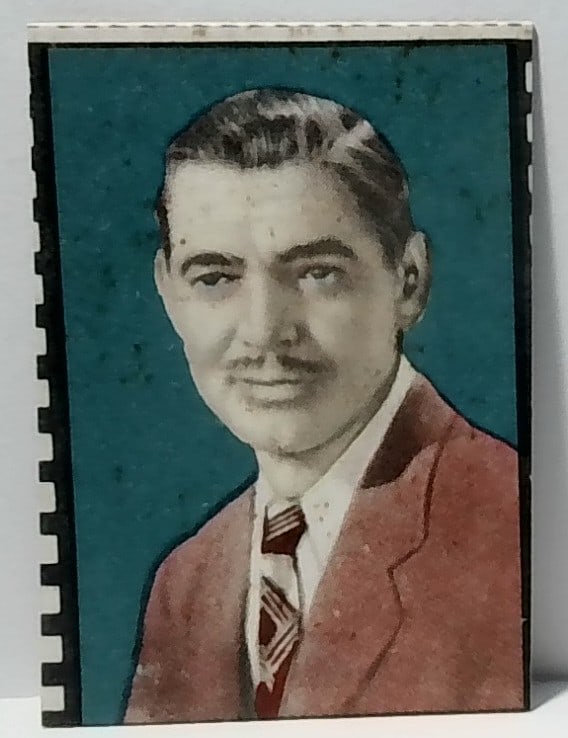Clark Gable Metro Goldwyn Mayer 1930s Hollywood Movie Star Film Strip Card VG-VG+ (1 of 2)