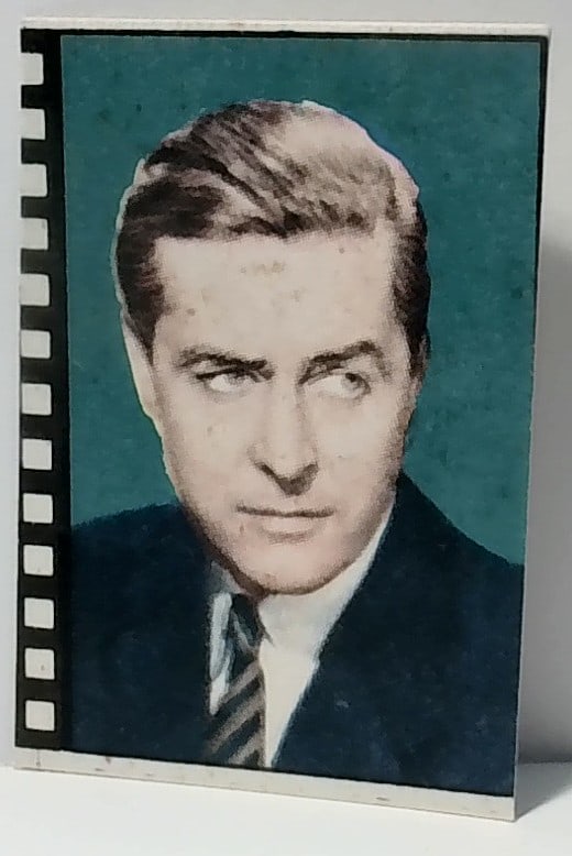 Ray Milland Paramount Films 1930s Hollywood Movie Star Film Strip Card VG-VG+: In very good condition overall. Scarce Film Strip card. Please inspect pictures.