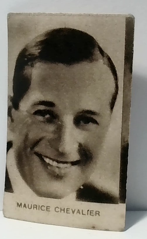 Maurice Chevalier 1930s Hollywood Movie Star Film strip picture Card VG: In very good condition overall. Scarce Film Strip card. Please inspect pictures.