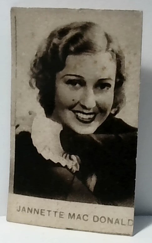 Jannette Mac Donald 1930s Hollywood Movie Star Film strip picture Card VG (1 of 1)