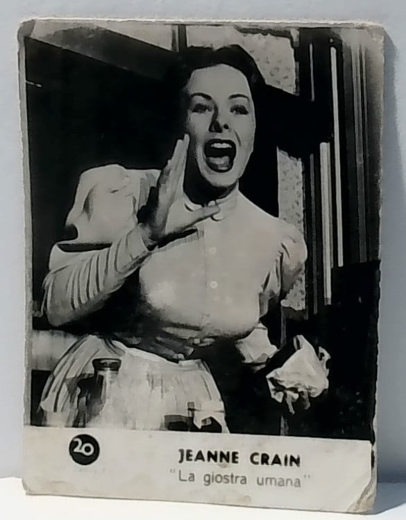 Jean Crain in "The Human Carousel 1930s Hollywood Real Photo Illm Milano Card: In very good condition overall. Original Scarce Film trade card. Please inspect pictures.