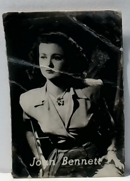 Joan Bennett Original 1930s Italian Dolcificio Lombardo Real photo Film Trade card: In very good condition overall. Original Scarce Film trade card. Please inspect pictures.