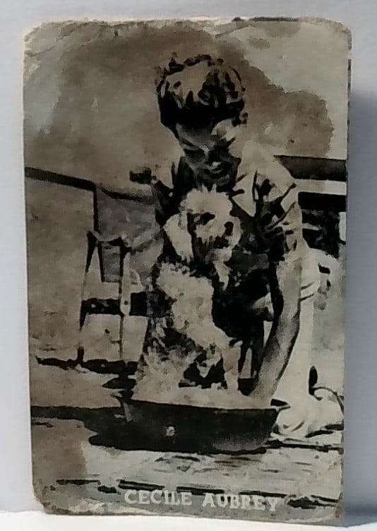 20th Century Fox Maple Leaf Ballon Gum 1930s Cecil Aubrey Real photo Trade Card: In very good condition overall. Original Scarce Film trade card. Please inspect pictures.