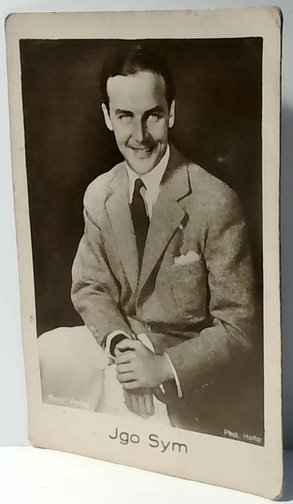 Original 1920s Jgo Sym Mercedes German Real Photo Cigarette Card (1 of 2)