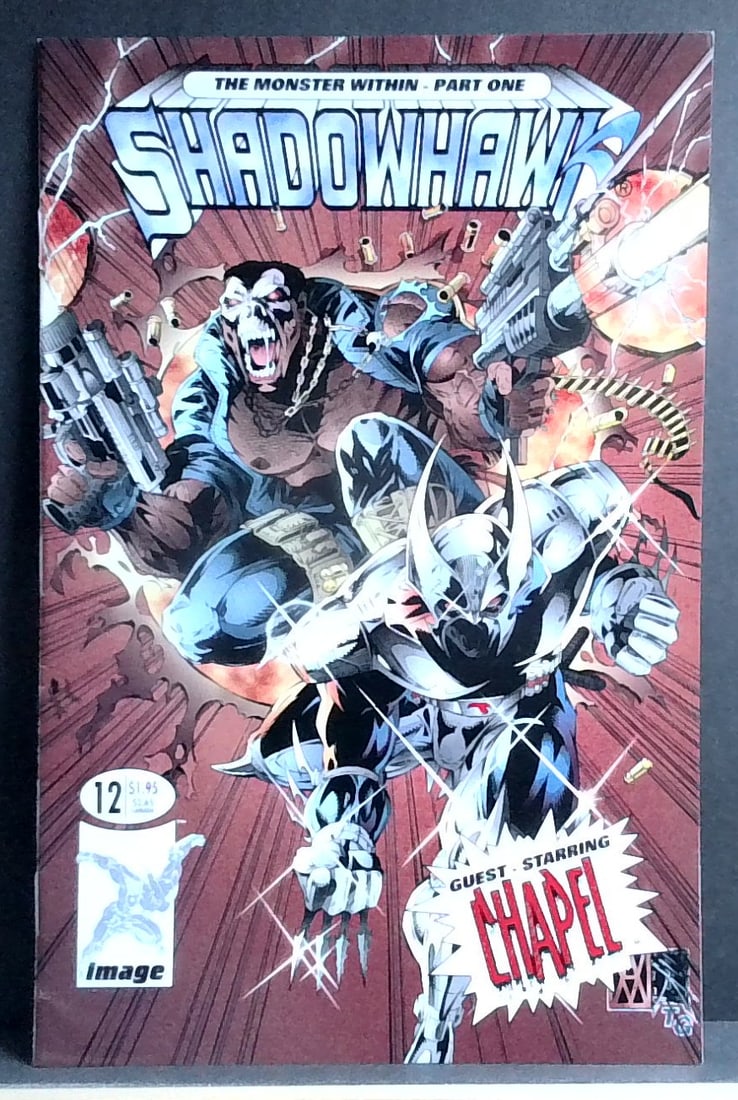 Shadowhawk #12 Image Comics August 1994 The Monster Within Part 1 Comic Book NM- MNT (1 of 2)