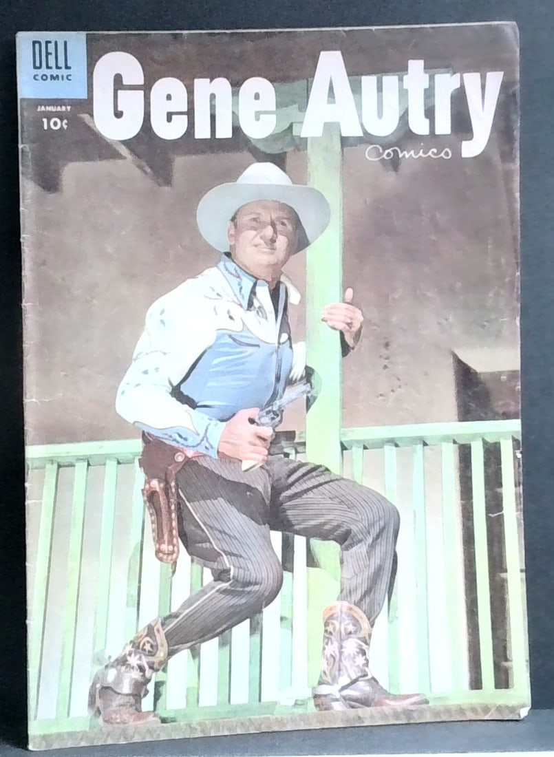Gene Autry Comics #95 1955 Golden Age Dell Western Comic Photo Cover Vg-Vg+ (1 of 2)