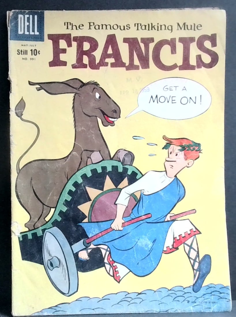 Four Color Francis, The Talking Mule #991 Dell Comics 1959 G-Vg (1 of 2)