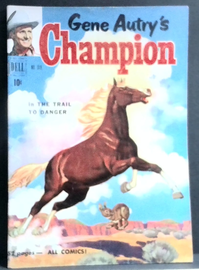 GENE AUTRY'S CHAMPION # 2 FOUR COLOR # 319 (DELL 1951 PAINTED COVER (1 of 2)