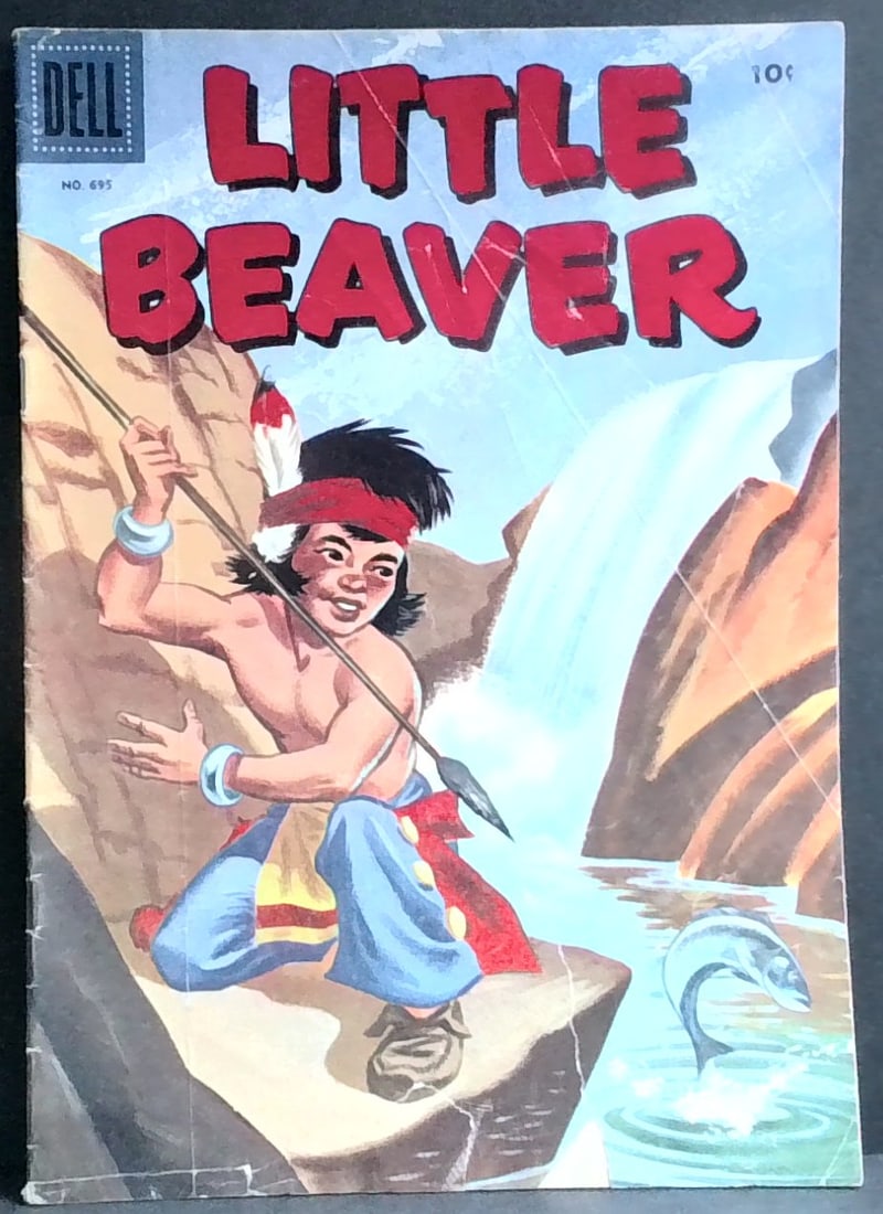 LITTLE BEAVER 1956 Dell FC #695 in VG DELL Four Color Golden Age comic G-VG (1 of 2)
