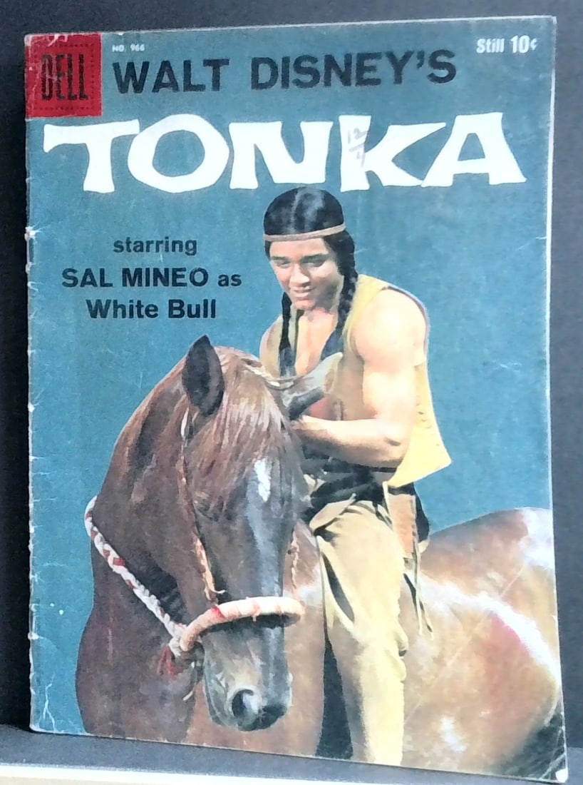 Dell FOUR COLOR #966 Walt Disney's Tonka 1959 GD/VG Vintage Comic (1 of 2)