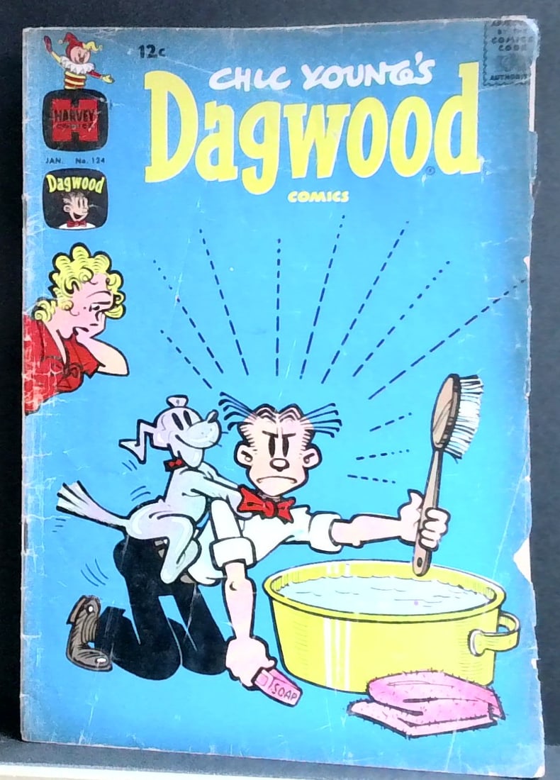 DAGWOOD COMICS #124 Harvey Comics 1962 Blondie CHIC YOUNG'S G-VG (1 of 2)