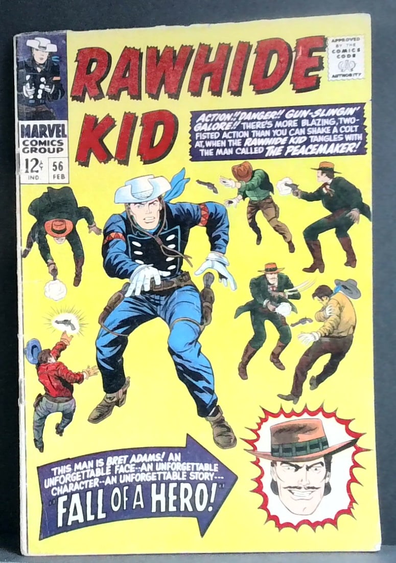 RAWHIDE KID #56 MARVEL 1967 WESTERNS "FALL OF A HERO , RENO'S REVENGE VG-VG+: Please note we are not comic book graders. Please inspect picture(s). All comics come bagged and boarded. Many other comic books being added daily to our sale.