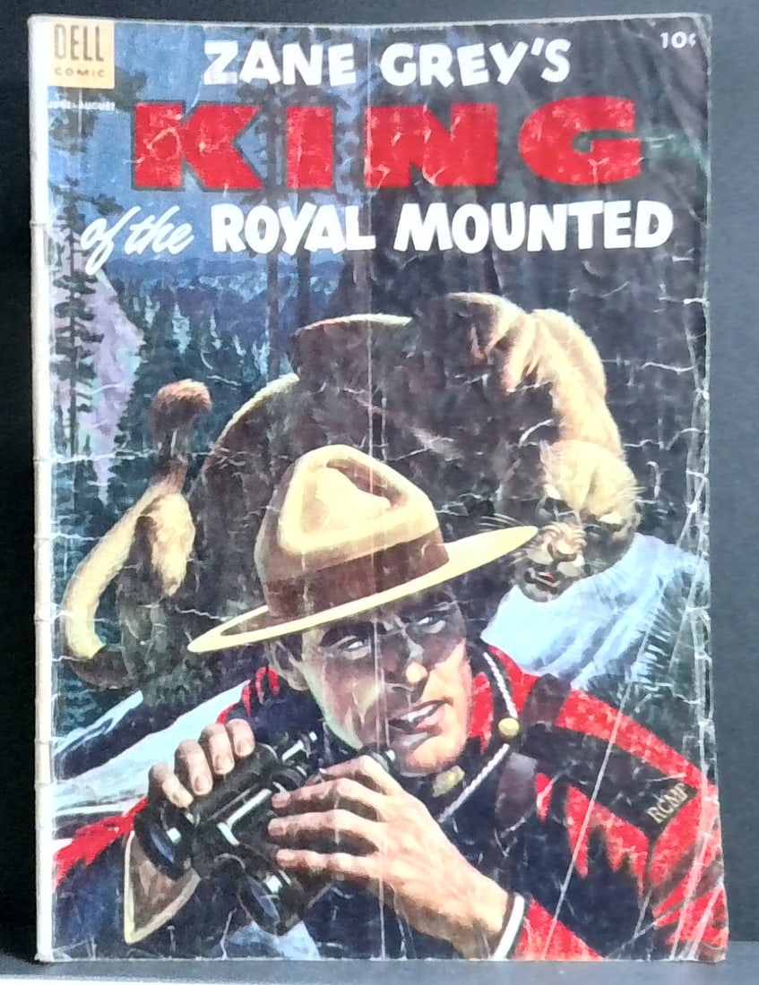 ZANE GREY'S KING OF THE ROYAL MOUNTED # 12 (DELL) (1953) PAINTED COVER G+ (1 of 1)