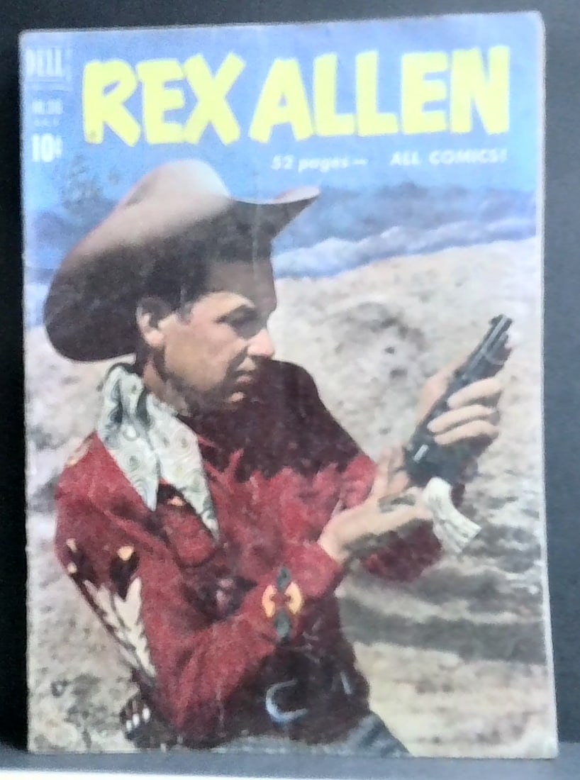 REX ALLEN FOUR COLOR # 316 Dell JESSE MARSH art PHOTO COVER G+ (1 of 2)