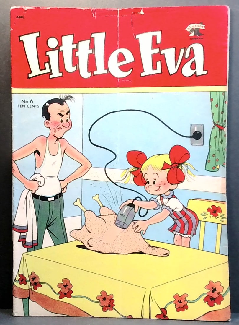 Little Eva #6 1953 St John Bizarre Thanksgiving cover Pre-code humor Vg (1 of 2)