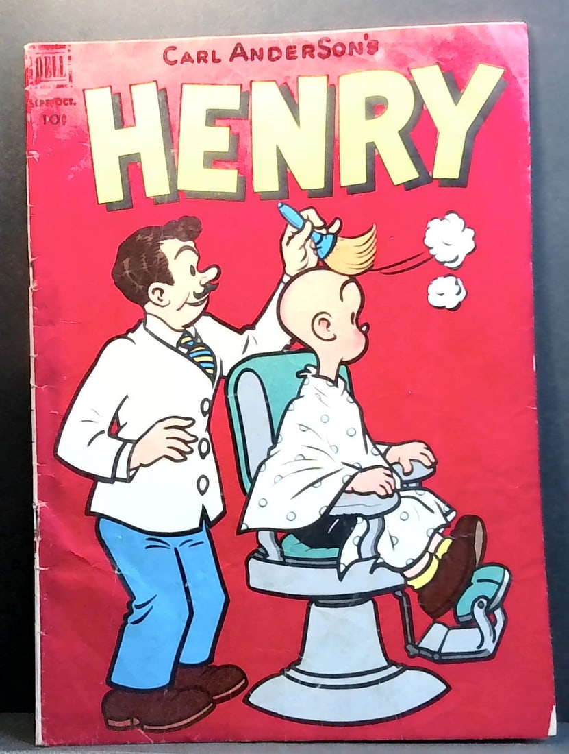 1952 Vintage Henry comic #27 Dell barber edition rare original Carl Anderson Vg (1 of 2)