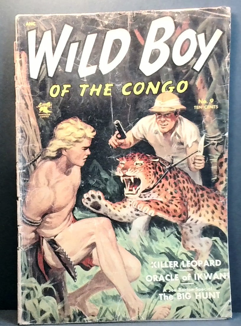 St. John Wild Boy of the Congo #9 1953 Golden Age Comic Killer Leopard Oracle Vg (1 of 2)