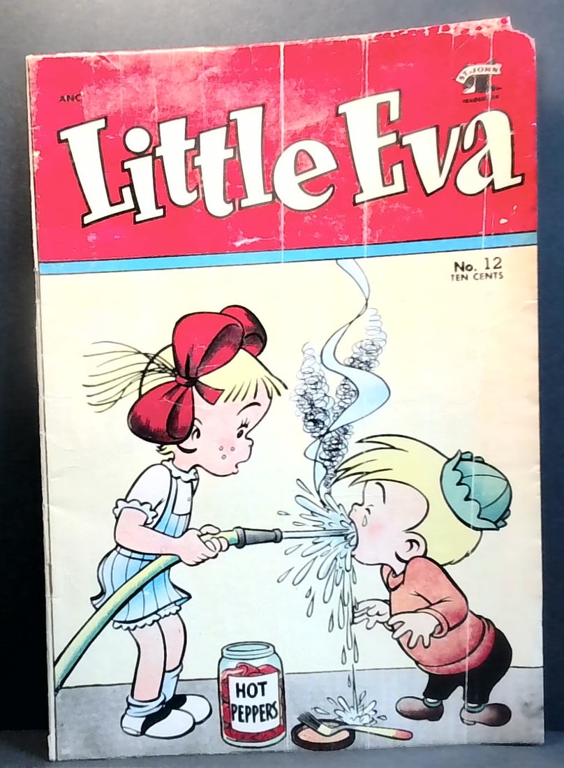 LITTLE EVA # 12 1952 GOLDEN AGE COMIC Humorous Hot Peppers cover G (1 of 2)