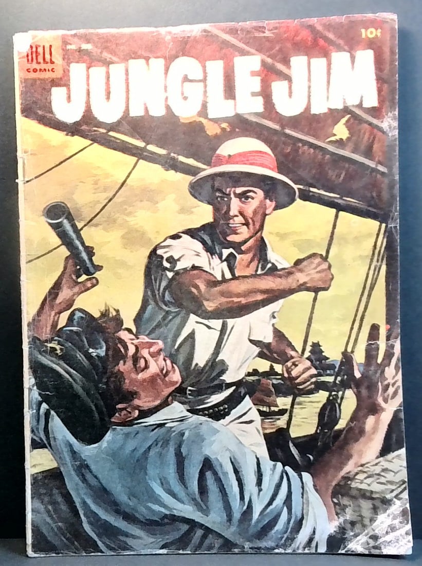 JUNGLE JIM 1954 Dell Four Color #565 Comic Book Painted Cover Golden Age G-VG (1 of 1)