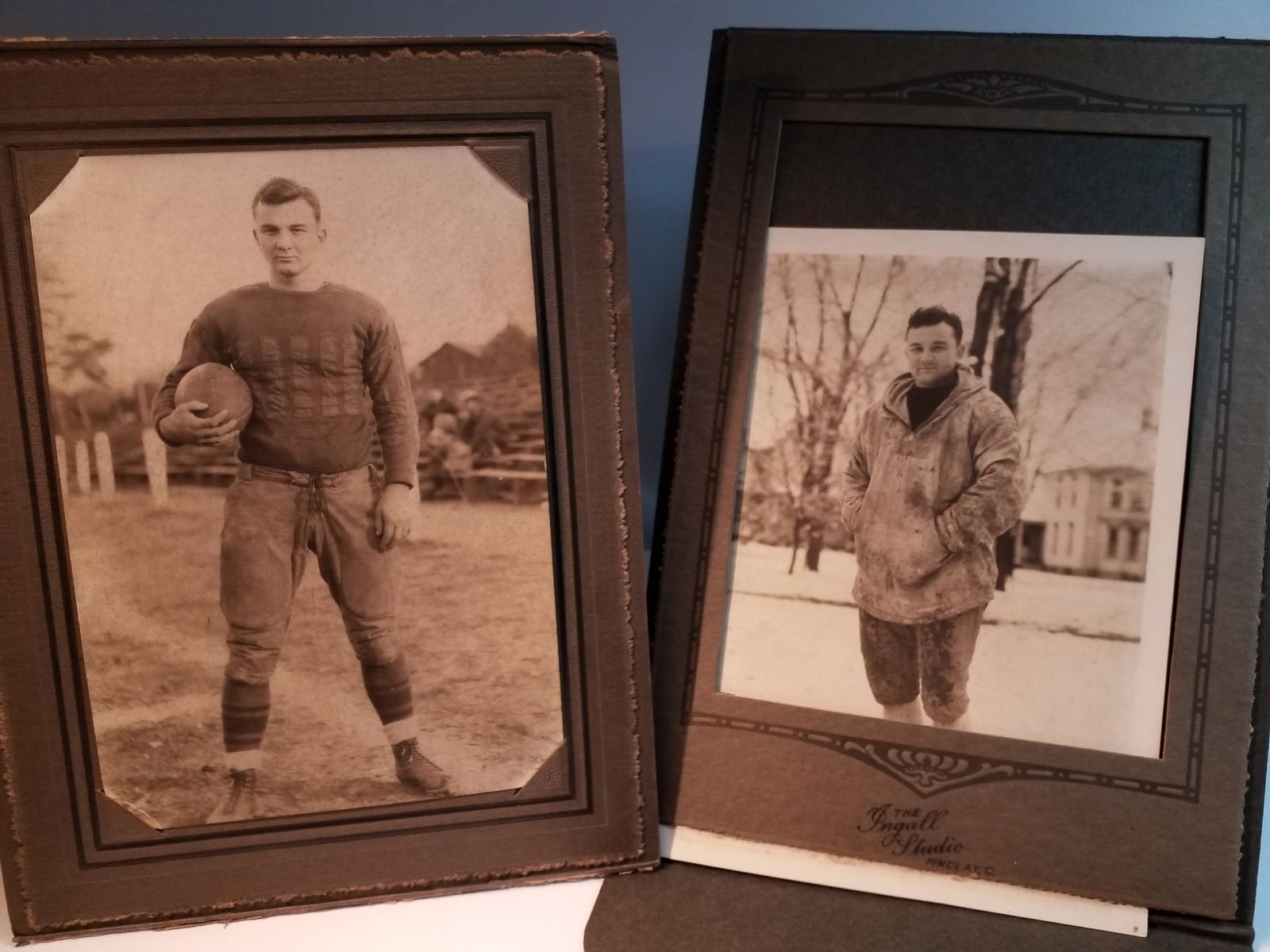 2 Antique early 1930s Football Original Cabinet Photographs (1 of 1)
