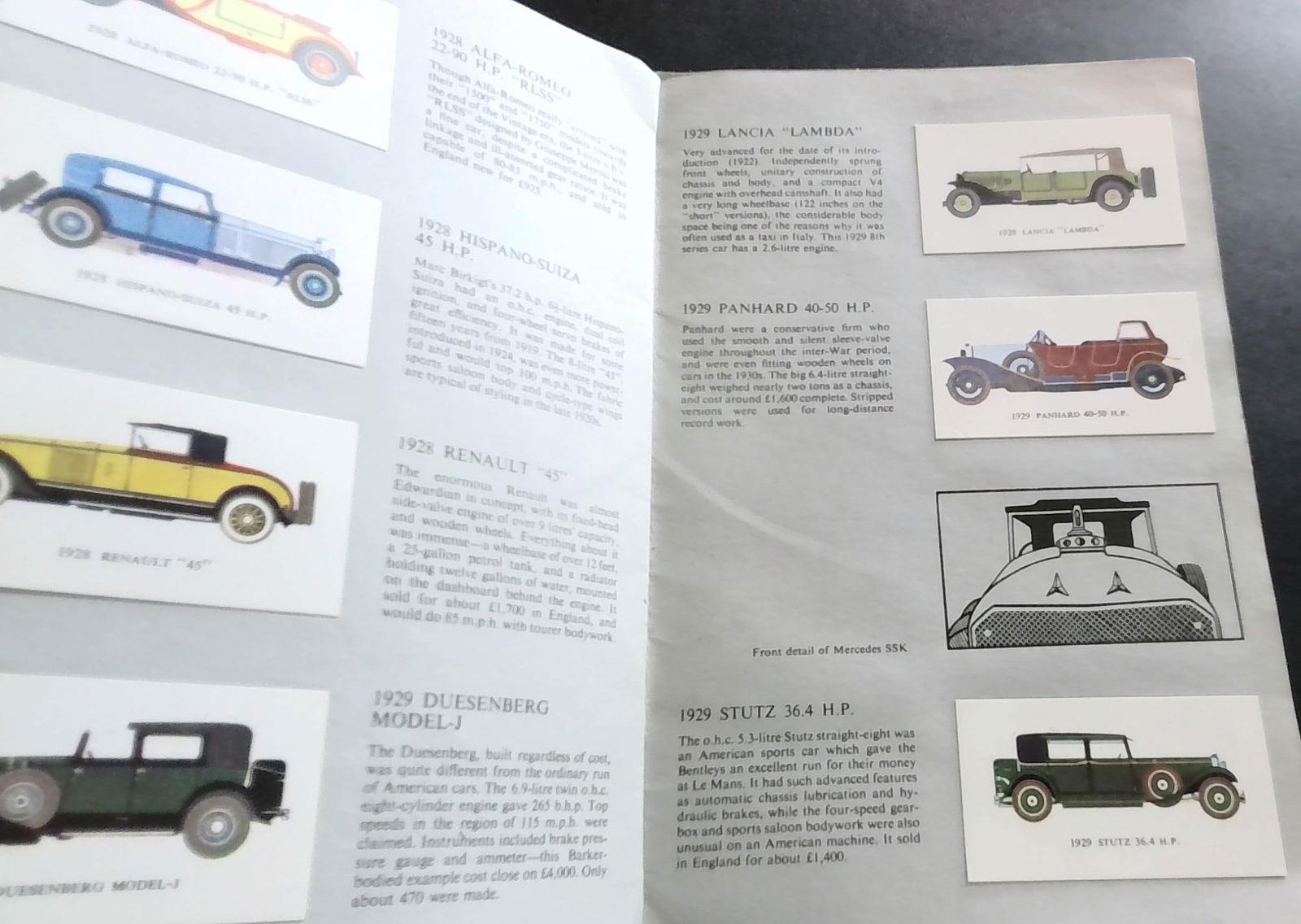 1970s Great Days of Motoring Mobil Presentation Album Original Tobacco card Album (1 of 4)