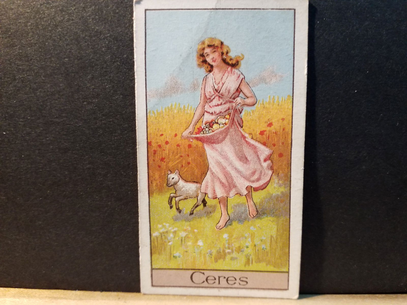 1924 Ceres Mythological Gods and Godesses Turf Alexander Boguslavsky Original tobacco card (1 of 2)