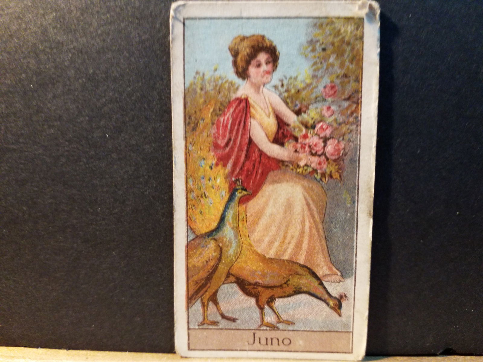 1924 June Mythological Gods and Godesses Turf Alexander Boguslavsky Original tobacco card (1 of 2)