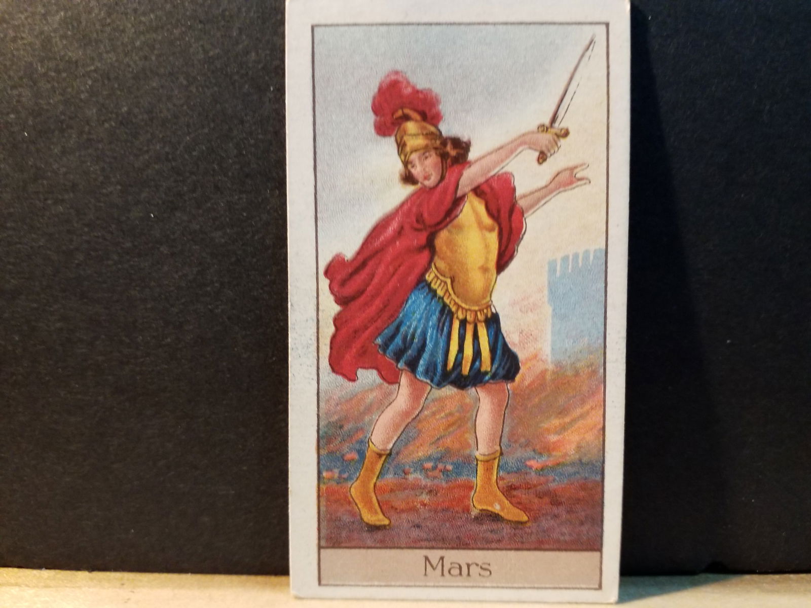 1924 Mars Mythological Gods and Godesses Turf Alexander Boguslavsky Original tobacco card (1 of 2)