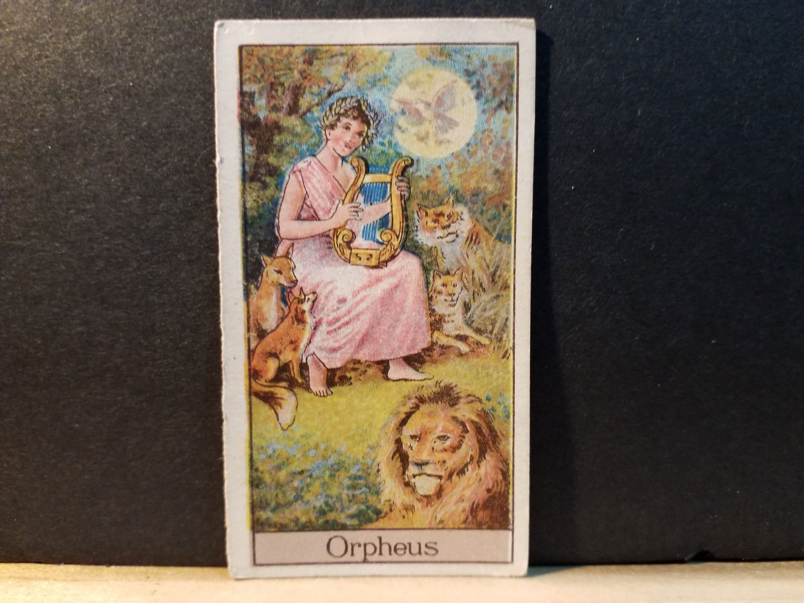 1924 Orpheus Mythological Gods and Godesses Turf Alexander Boguslavsky Original tobacco card (1 of 2)