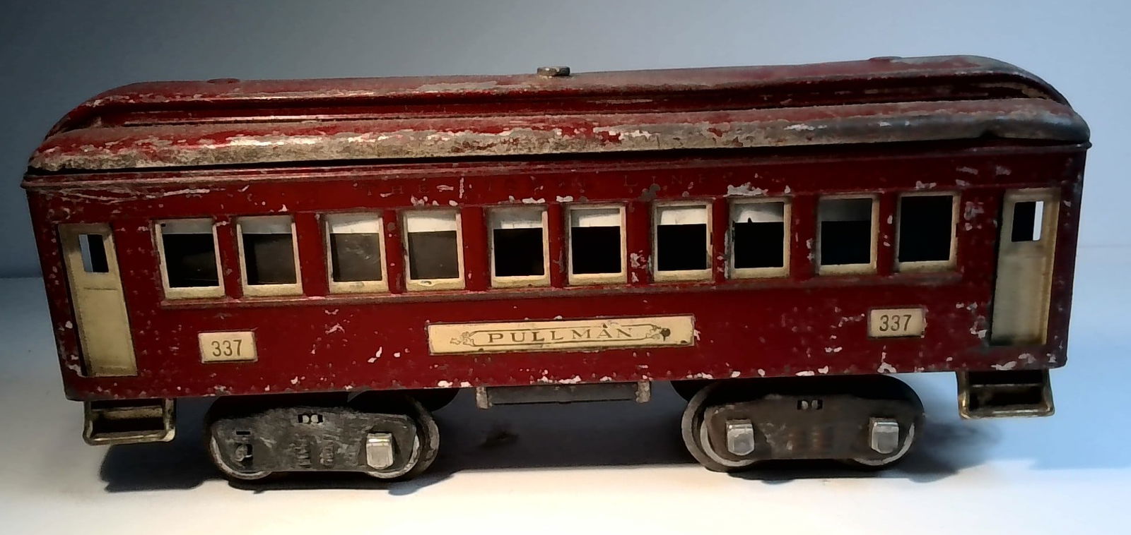 1926 Lionel Standard Gauge 337 Pullman Red Observation Car (1 of 7)