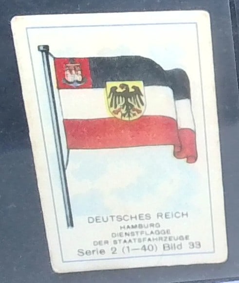 1915 German Tobacco card Deutsches Reich Hamburg (1 of 2)