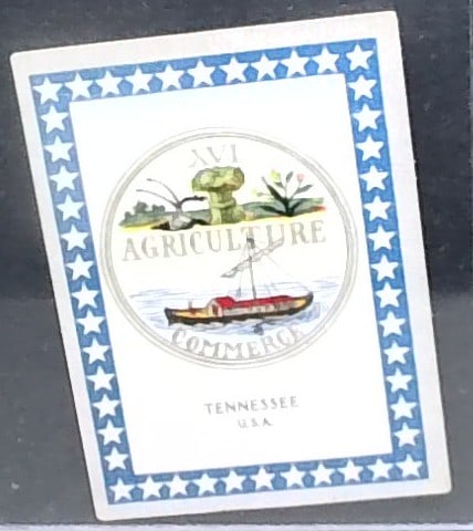 1914 German Tobacco card Coat of Arms National Colors Garbaty Cigarettes Tennessee USA: Early Tobacco cards Series. Many Tobacco cards and silks available. Consistently adding new items daily to our Auction. Please keep checking back for new arrivals. Please note any white specks in pict