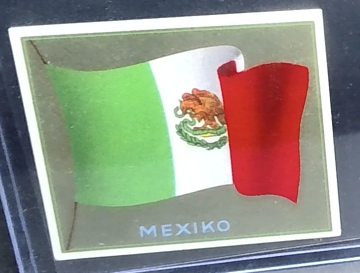 1936 German Tobacco card - Olympic Year Traditions Cigarettes Mexico flag: Early Tobacco cards Series. Many Tobacco cards and silks available. Consistently adding new items daily to our Auction. Please keep checking back for new arrivals. Please note any white specks in pict
