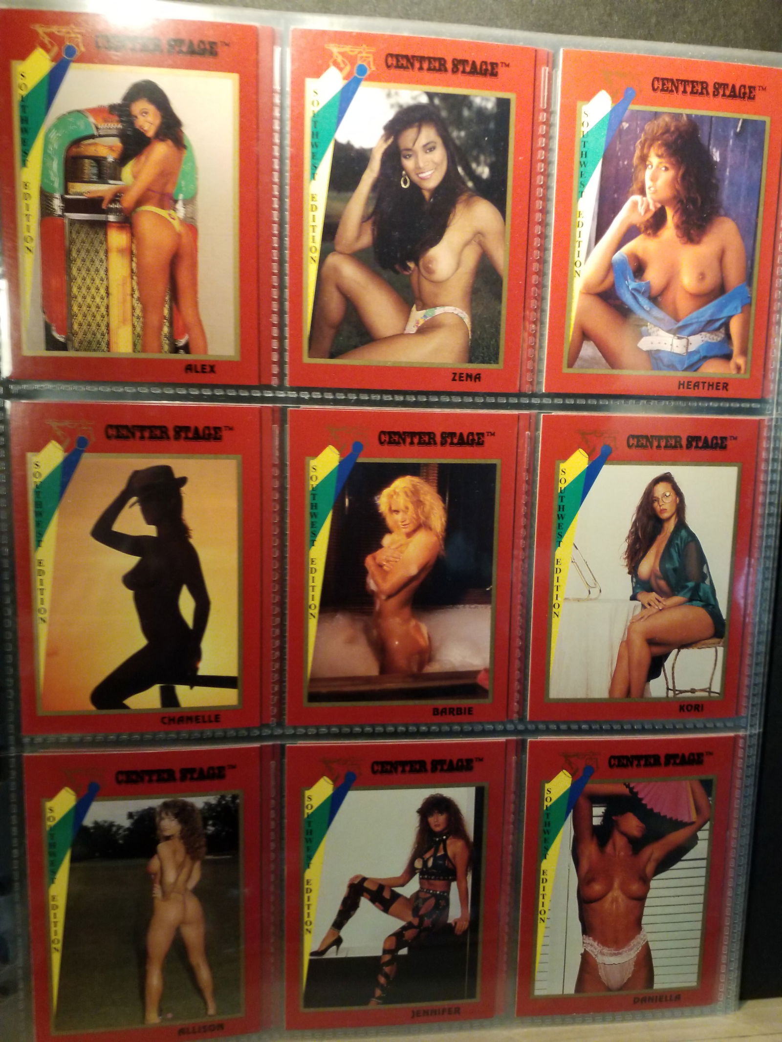 1992 Center Stage Adult Trading Cards Southwest Edition Complete (Adult): Scarce, 50 cards Complete Set, Rare, Mint, in sheet protectors .